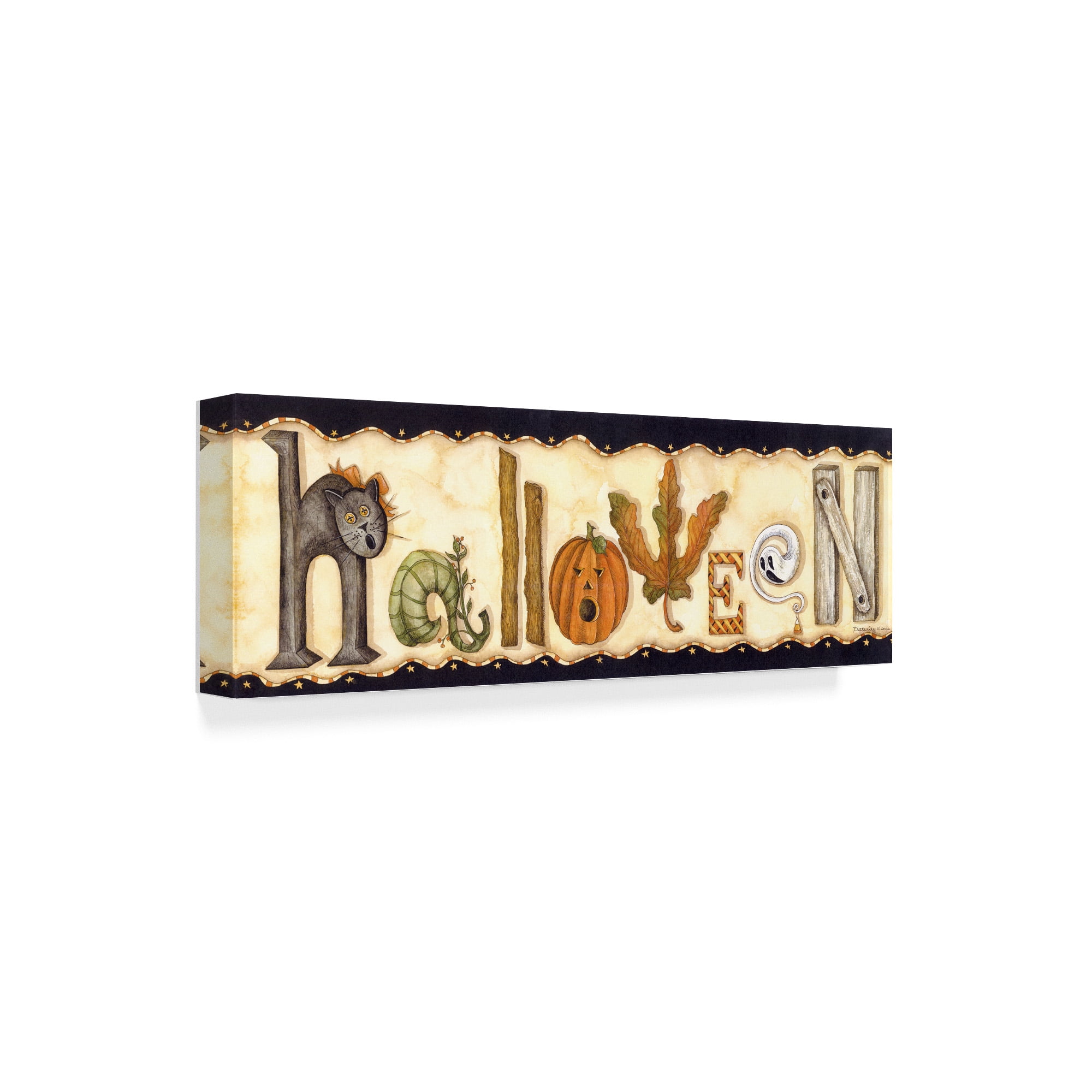 Trademark Fine Art 'Halloween Collage' Canvas Art by Robin Betterley
