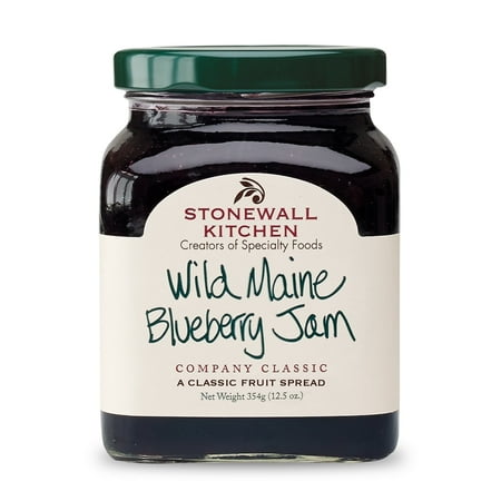 Stonewall Kitchen, non GMO, Wild Maine Blueberry Jam, 12.5 oz. Jar