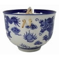 thumbnail image 2 of Blue White Oriental Dragon King Ceramic Donburi Ramen Bowl With Chopsticks Set, 2 of 9