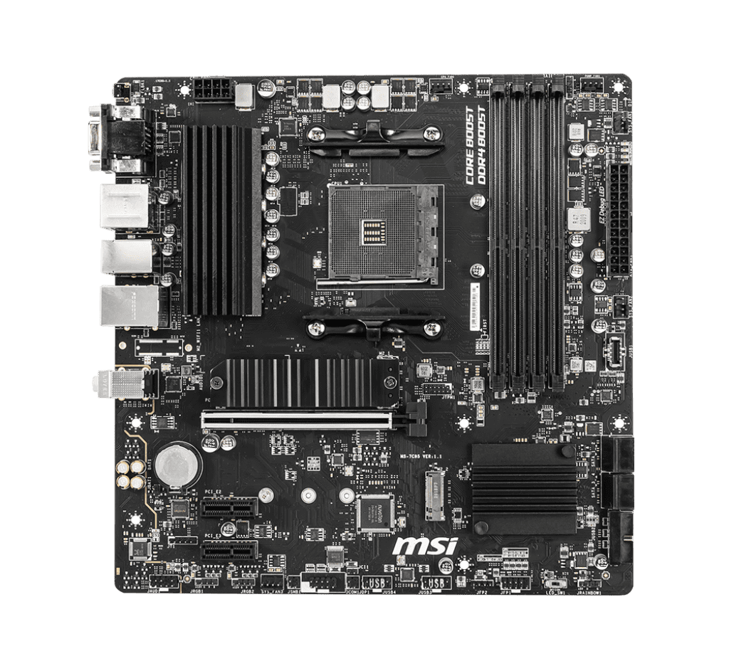 MSI PRO B550M PRO-VDH WIFI AMD Motherboard, AM4, USB 3.0, Micro