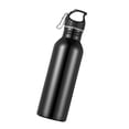 thumbnail image 2 of Botella de acero inoxidable, 26 oz, jarra de agua reutilizable sin BPA, resistente a rayones y fácil de usar. Negro, 2 of 9