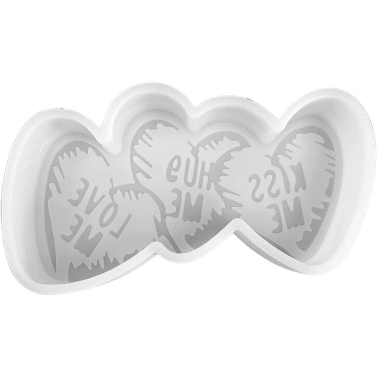 Paw Print Heart Silicone Mold (Medium) - For Car Freshies, Aroma Beads, Soap, Candles, Chocolate DIY