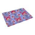 thumbnail image 3 of MKHERT Floral Folk Blue Background Doormat Rug Home Decor Floor Mat Bath Mat 23.6x15.7 inch, 3 of 3