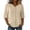 Beige, variant on Embroidered Linen Tops for Women 3/4 Sleeve Button Boho Peasant Shirts Casual Gauze Clothes 2026 Summer Beach