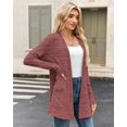 thumbnail image 2 of MISFAY Women's Cardigans Long Sleeve with Pockets - Open Front Lightweight Cardigan, 2 of 5
