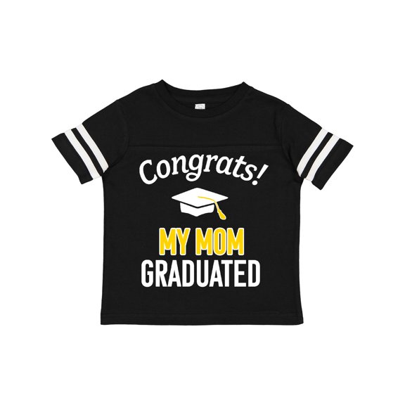 Inktastic Congrats My Mom Graduated with Cap Boys or Girls Toddler T-Shirt