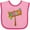 Pink and Fuchsia, variant on Inktastic Luau Sign Boys or Girls Baby Bib