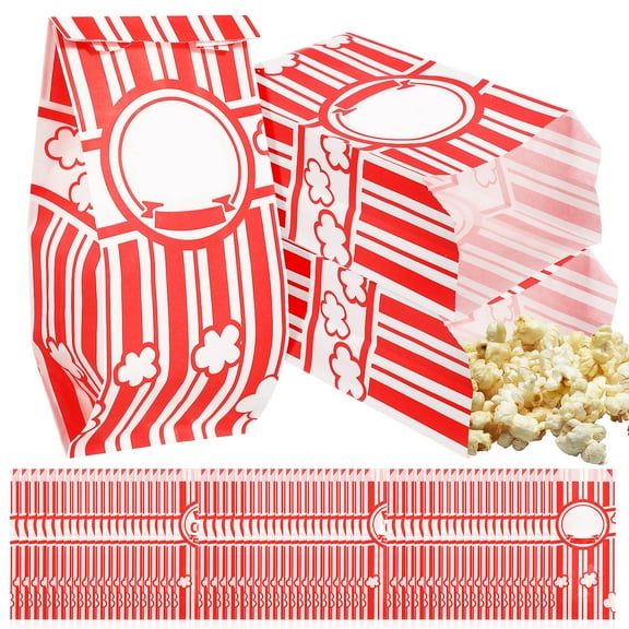 Nicehomfit Popcorn Bags Party Size Sturdy Paper Material for Home Use 100Pcs