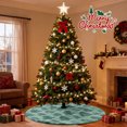 thumbnail image 6 of Sanmadrola Christmas Tree Skirt Sage Green Plush Skirts Christmas Decorations Indoor Xmas Ornaments Holiday Decor for Party, 30in, 6 of 8