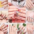 thumbnail image 2 of RAGUPEL 24Pcs Press on Nails for Kids,Striped Combination Nails for Kids,Removable with Adhesive Backing Kids Fake Nails,Style4, 2 of 6