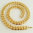 thumbnail image 3 of 15MM 316L Stainless Steel Heavy Link Gold Curb Cuban Chain Men Necklace 8-40", 3 of 9