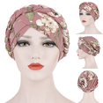thumbnail image 3 of ENJOYW Mode Imprimé Floral Tresses Femmes Chapeau Housse de Protection Couvre-Chef Couvre-Cheflait Soie, 3 of 7