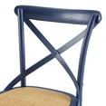 thumbnail image 4 of Side Dining Chair, Set of 2, Wood, Dark Blue, Modern Contemporary Urban Design, Kitchen Room Cafe Bistro Restaurant Hospitality, 4 of 8