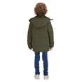 thumbnail image 4 of WenVen Boy's Winter Jacket Warm Puffer Jacket Windproof Snow Puffer Coat Green 6/7, 4 of 11