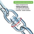 thumbnail image 2 of Estaca de amarre para perros TOMBABY, cable de 9 m, giratorio 360°, 2 of 6