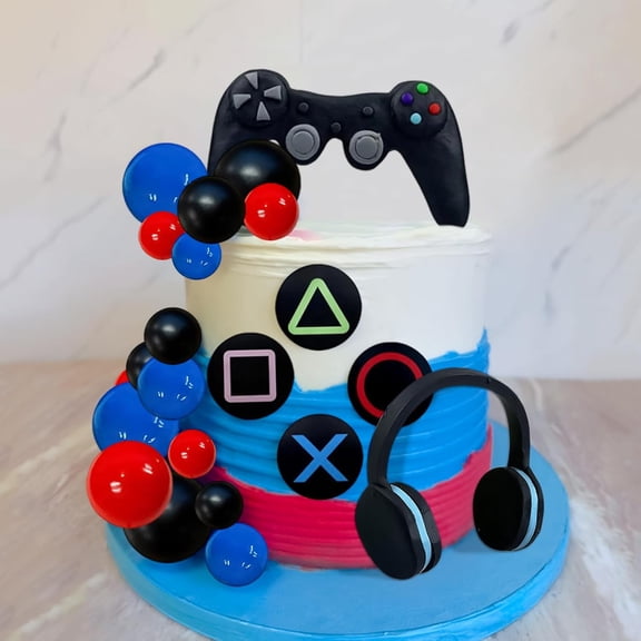 Game Theme Reusable Cake Decoration Set Creative Combination Personalized Baking DIY Accessories