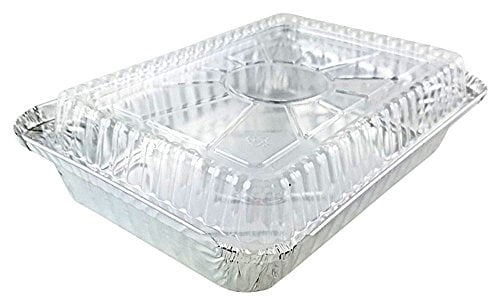 Details about   1 Lb Oblong Aluminum Pan with Clear Dome Lid For Loaf Bread or Cake Brand New