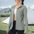 thumbnail image 2 of Edvintorg Lightweight Jacket Women Plus Size Lightweight Sun Protection Long Sleeve Zip up Casual Coat with Pockets Clothes Women S-3XL Gray, 2 of 2