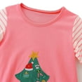 thumbnail image 4 of Esaierr 2-7Y Girls Cartoon Christmas Tree Dress,Baby Long Sleeved Casual Dress,Toddler Fall Princess Skirt Dress,Kids Crew Neck Dress(Pink), 4 of 5