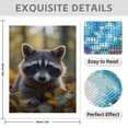 thumbnail image 3 of Diamond Art Kit for Adults, Young Curious Raccoon Among Leaves Diamond Painting for Adults Beginners, DIY Diamond Art Painting Kits, 5D Diamond Painting Crafts for Home Decor 12x16 Frameless, 3 of 7