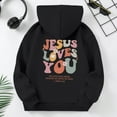 thumbnail image 4 of Kids Girl Hoodies Christian Sweatshirts Long Sleeve Graphic Hoodies Girls Casual Loose Pullover Top Fashion Winter Clothes Boys Outfits Size 9-10 Years Cute&nbsp;Boy Girl&nbsp;Clothing, 4 of 9