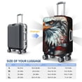 thumbnail image 4 of Hirioo USA Bald Eagle for Elasticity Suitcase Cover (No luggage Included) Durable Luggage Protector Fits 18-32 Inch Luggage-Large, 4 of 7