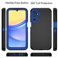 thumbnail image 6 of Galaxy A15 5G Case, Defender Phone Case For Samsung Galaxy A15 5G 6.5",Takfox Heavy Duty Shockproof Rugged Rubber Full Body Protective, 3 in 1 Hybrid Bumper Sturdy Hard Cover (Blue), 6 of 12
