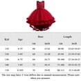 thumbnail image 2 of Vestidoo Formal Vestido sin mangas con cuello redondo Jersey para niñas Vestido de dama de honor de boda Ygjytge Rojo*4-5 años Única para Niña, 2 of 9