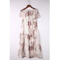 thumbnail image 1 of ABPHQTO Vestido largo de tubo sin tirantes con estampado floral rosa para mujer, 1 of 5