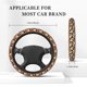 thumbnail image 3 of Fotbe fall Pumpkin Daisy Funda para Volante Universal de 15 pulgadas, Accesorios para Auto para Hombre y Mujer, Protector de Volante Cómodo para SUV y Sedán, 3 of 6