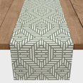 thumbnail image 3 of Creative Products Geometric Aztec Lines Sage Green 16x72 Poly Twill Table Runner, 3 of 3