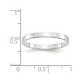 thumbnail image 3 of 10k White Gold 2.5mm Lightweight Flat Wedding Band Size 8.5 1WFLL025, 3 of 4