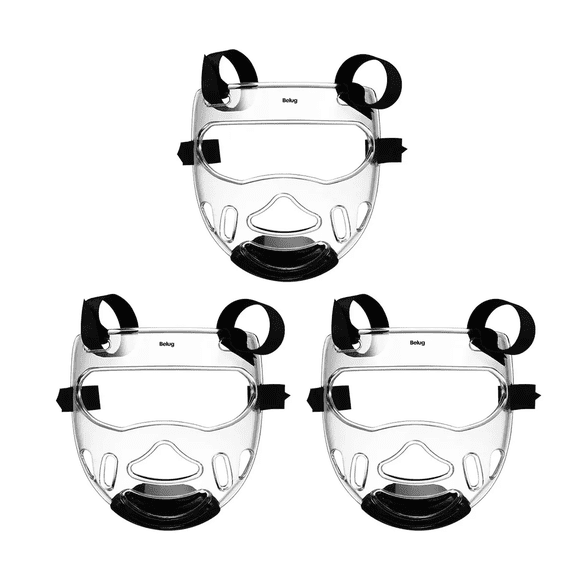 3 Pzs Careta Box Protector Careta De Taekwondo Niños Belug, Transparente