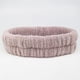 thumbnail image 1 of Diadema con lazo de lana de Coral liso para mujer y niña, banda para el pelo a rayas de leopardo, turbante para lavar la cara con lunares, 1 of 5