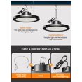 thumbnail image 3 of Lámpara LED UFO High Bay, ONLYLUX, 150 W, 5000 K, 22500 LM, paquete de 12, 3 of 6