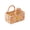 B, variant on Small Storage Basket Organizer, Mini Quilted Fabric Basket with Handle, Collapsible Storage Bin for Socks Keys Diapers, Foldable Cloth Storage for Nursery Bedroom Office Home