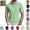 Light Green, variant on Mfakffe Mens Polo Shirts Casual Short Sleeve Golf Tshirt Summer Big and Tall Lapel Collar Top Comfortable Cotton Tees (Light Green, XL)