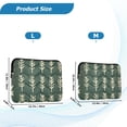 thumbnail image 4 of FORMRS 15"-15.6" Laptop Sleeve Protective Case Soft Carrying Quilted Computer Bag Cover, Dark Green Leaves, 4 of 7