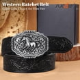 thumbnail image 7 of SUOSDEY Ratchet Belt for Men,Cowboy Western Leather Belt with Gift Box, 7 of 7