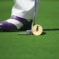 thumbnail image 3 of KAKOWELY Practice Putting Balls 1Set Golden for Golf Training and Indoor Practice, 3 of 8