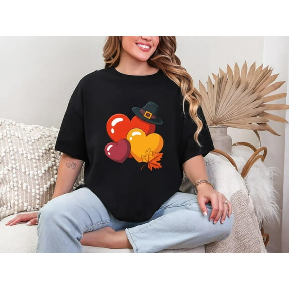 Thanksgiving Day Fall Autumn Lovers Family Holiday Humor Graphic Unisex T-Shirt, for men & women, up to size 5XL.