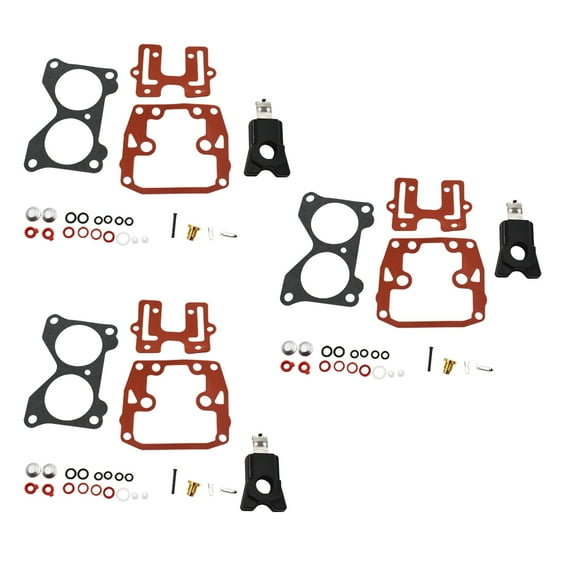 LABLT 3x Carburetor Carb Rebuild Kit for Johnson Evinrude V6 150 155 200 235 175 185