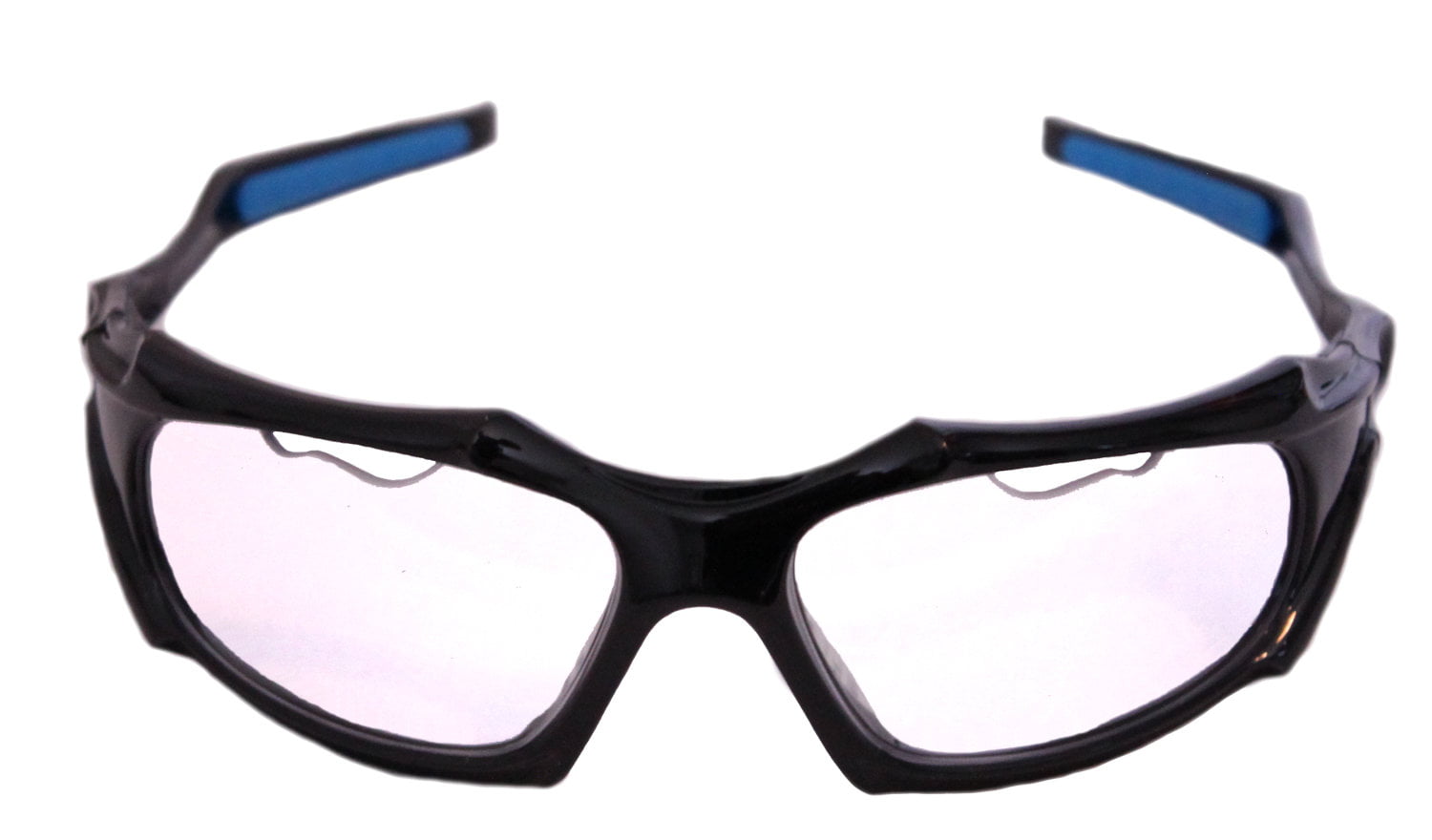 Clear Lense/White Frame Pickleball, Squash Racquetball Eye Protection Eyewear, Goggle, Eyeguard Python Full Framed 