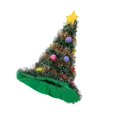 thumbnail image 2 of Santa Claus Holiday Christmas Hats, green and gold Xmas, 2 of 3