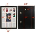 thumbnail image 6 of WOOD SIDE ORBIS School Years Picture Collage Frame with Double White Mat, Displays 5x7 & Twelve 2.5x3.5 Photos, 6 of 8