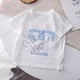 thumbnail image 4 of Camiseta infantil Cinnamoroll con combinación de letras y nombres, Sanrio Kawaii, ropa informal de dibujos animados, camisetas para niños y niñas, 4 of 5