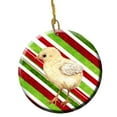 thumbnail image 1 of Baby Chick Candy Cane Holiday Christmas Ceramic Ornament, 2.81 Dia, 1 of 1