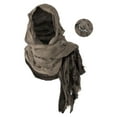 thumbnail image 3 of TFEOQRY Hooded Shawl Wrap Lightweight Medieval Renaissance Scarf With Brooch Casual Festival Outfit Coffee, 3 of 4