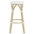 thumbnail image 3 of Furniture of America Tropaz Set of 2 26-in Outdoor Metal Bar Stool, White, 3 of 8