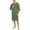 Loden Frost, variant on MAYFISH Men's Cotton Robe Short Sleeve Lightweight Summer Bathrobes for Men Zip up House Coat with Pockets(Blue,Large )